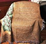He Touched Me Tapestry Throw